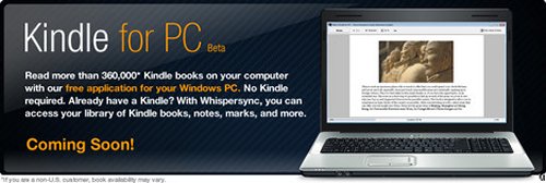 Kindle app for PC