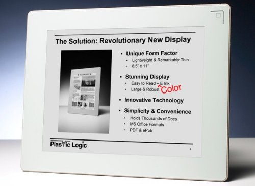 Barnes and Noble's color Plastic Logic e-book reader, Spring 2010
