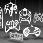 Geeky video game controller ornaments Geeky video game controller ornaments