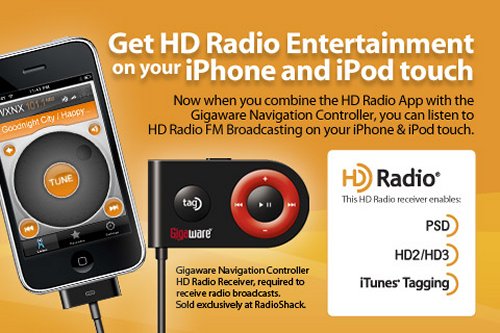 Gigaware adapter: HD Radio for iPod touch and iPhone