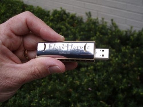 FlashHarp: Harmonica meets USB flash drive