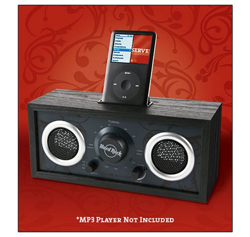Hard Rock Cafe Limited Edition MP3 Retro Radio iPod Dock