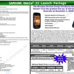 Samsung Omnia II launching December 2 for $200 Samsung Omnia II launching December 2 for $200