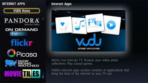 VUDU brings Pandora, Picasa and Flickr to connected HDTVs, more apps coming soon