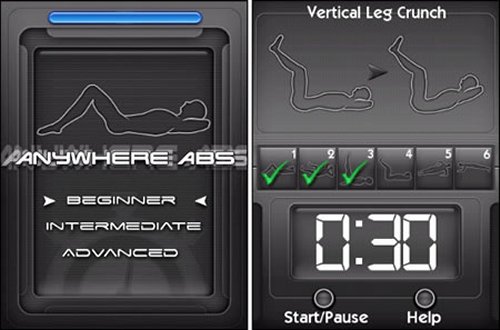 Anywhere Abs app for pudgy BlackBerry users