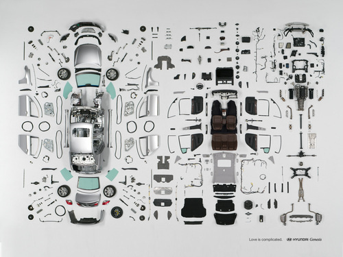 Hyundai Genesis dissected in time lapse video