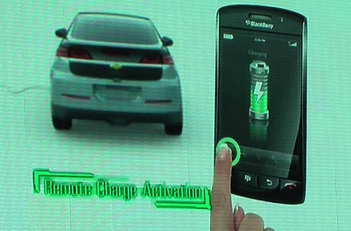 Chevy Volt gets cozy with iPhone and BlackBerry