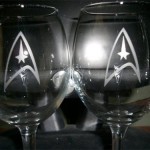 Star Trek wine glasses for the refined geek