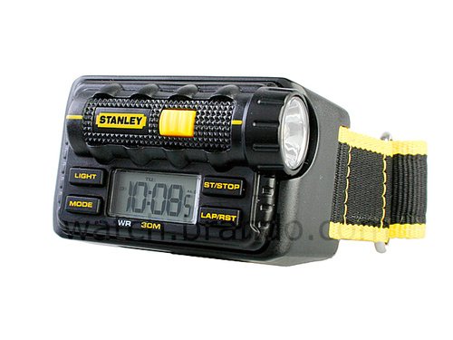 Stanley watch with built in LED flashlight