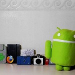 Handmade Android robot plush bag