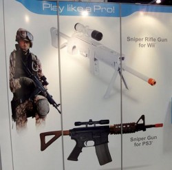 Wii And PS3 Sniper Gun Controllers