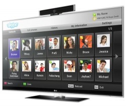 Skype does 720p, makes the leap to LG and Panasonic HDTVs