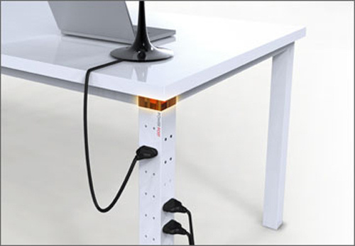 PowerPost powerstrip puts outlets where you need them