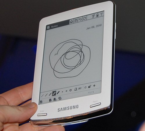 Samsung intros E6 e-reader, with content from Google