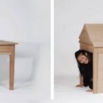 Daily Shelter, a table that turns into a fort