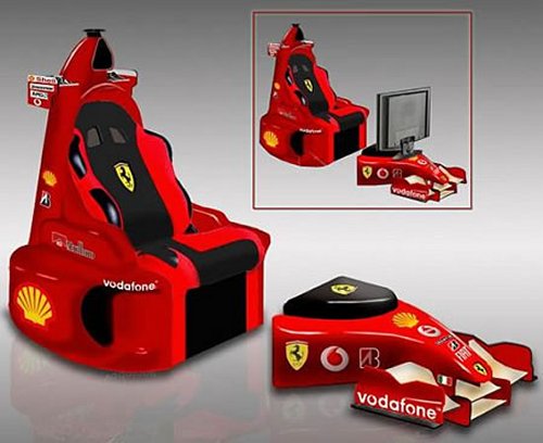 Ferrari F1 Chair goes nowhere fast