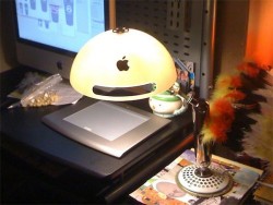 Recycled iMac G4 Lamp
