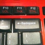 A Keyboard with a LOL button