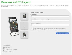 HTC Legend appears on Dutch website
