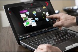 Toshiba Satellite U500-1EX laptop with Multi-Touch display