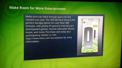 250GB Xbox HDD available in America today, $130