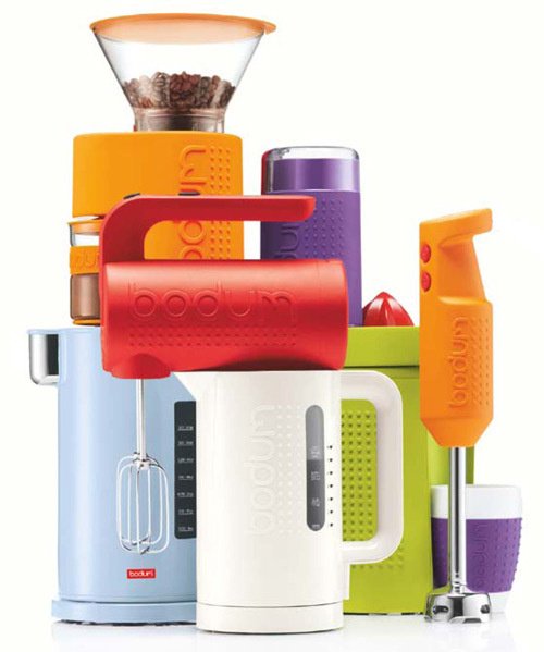 Bodum Bistro appliances are rugged, colorful