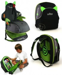 BoostApak lets your kid carry a booster seat in a backpack