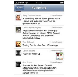 First Google Buzz iPhone app