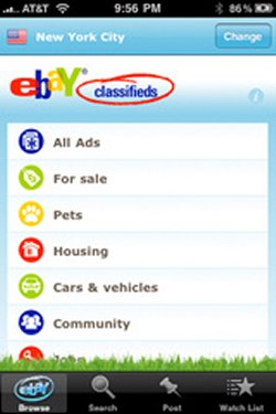 New eBay app for iPhones can list products lightning fast
