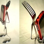 Spoon and Fork iPhone Stand