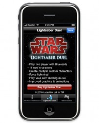 Updated Lightsaber iPhone app lets you duel via Bluetooth
