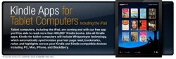 Kindle apps for Tablet Computers