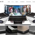 MacBook 3D concept, glasses included