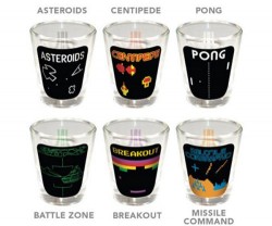 Atari Games Shot Glasses