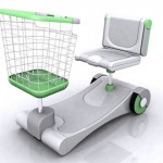 Supermarket Electric Vehicle concept makes shopping easier, shoppers fatter