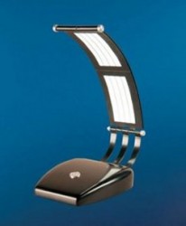 GE and Konica Minolta show off World's first flexible OLED lighting panels in a table lamp
