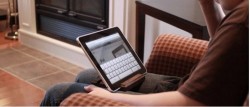 GroovyStand puts your iPad comfortably in your lap