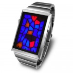 Tokyoflash Kisai Broke watch looks like broken stained glass