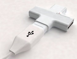 U+ USB Hub scans for viruses, demons