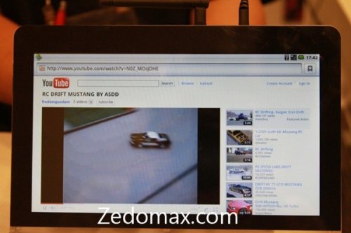 Adobe prototype Android tablet running Air and Flash