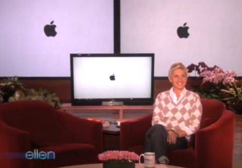 Ellen jokes about the iPhone...then apologizes