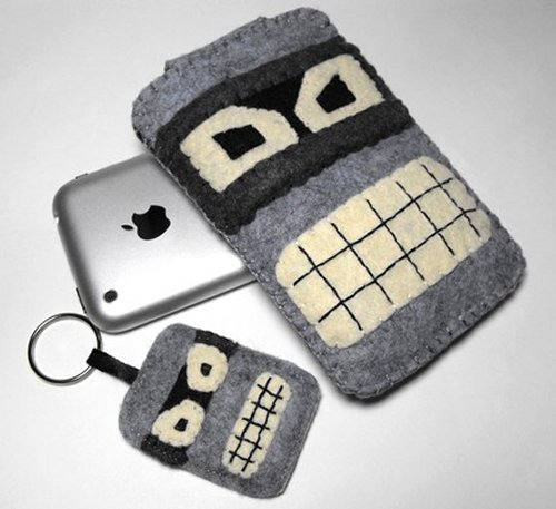 Bender iPhone case and keychain