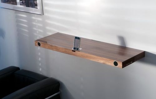 iPhone Dock doubles as a bookshelf
