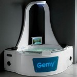 Gemy bathtub and shower in one