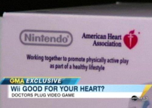 Nintendo Wii gets American Heart Association's approval