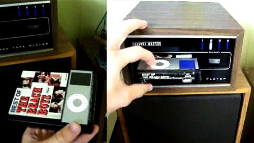 iPod nano gets modded to play inside 8-track player