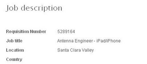 Apple hiring antenna engineers