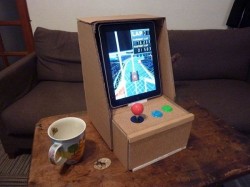 iPad Cardboard Arcade cabinet