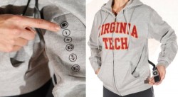 LimbGear iHood Hoodie with iPhone controls on the sleeve