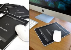 The iMousePad looks like an Apple iPad